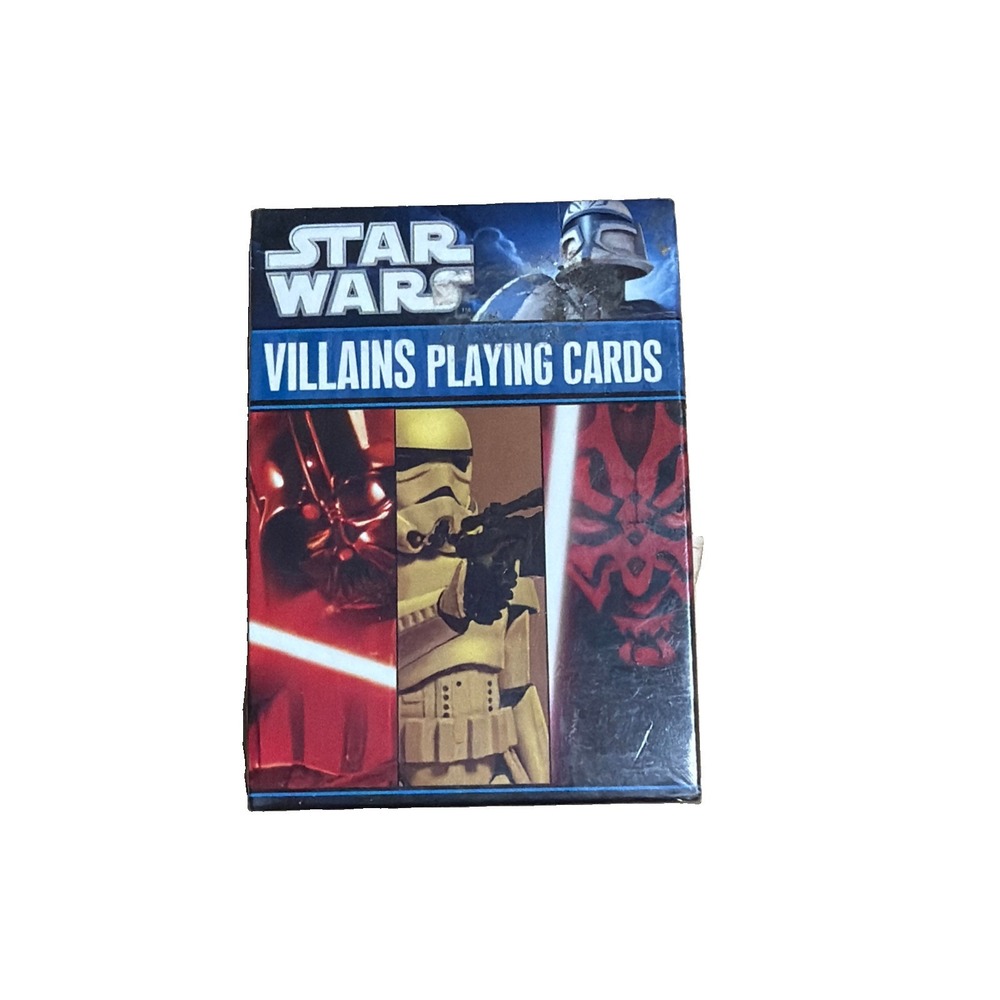 Star Wars Villains Playing Cards (Cartamundi/Lucas Arts) New Sealed Fan Gift